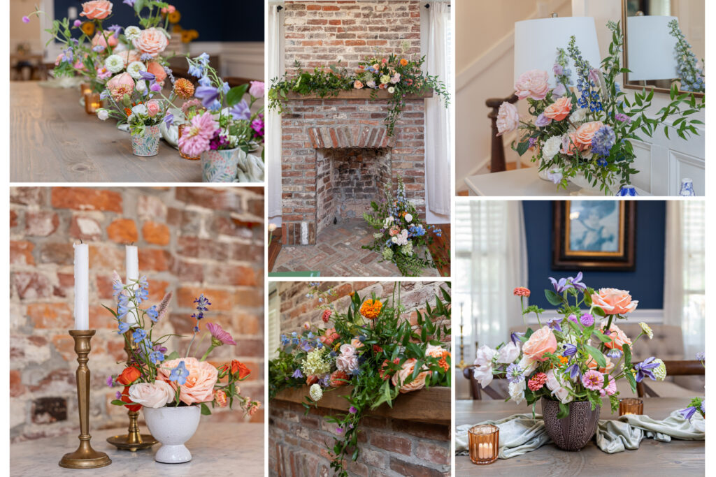 A garden party at Founder's Grove with floral designs provided by Leigh Florist of Audubon, NJ