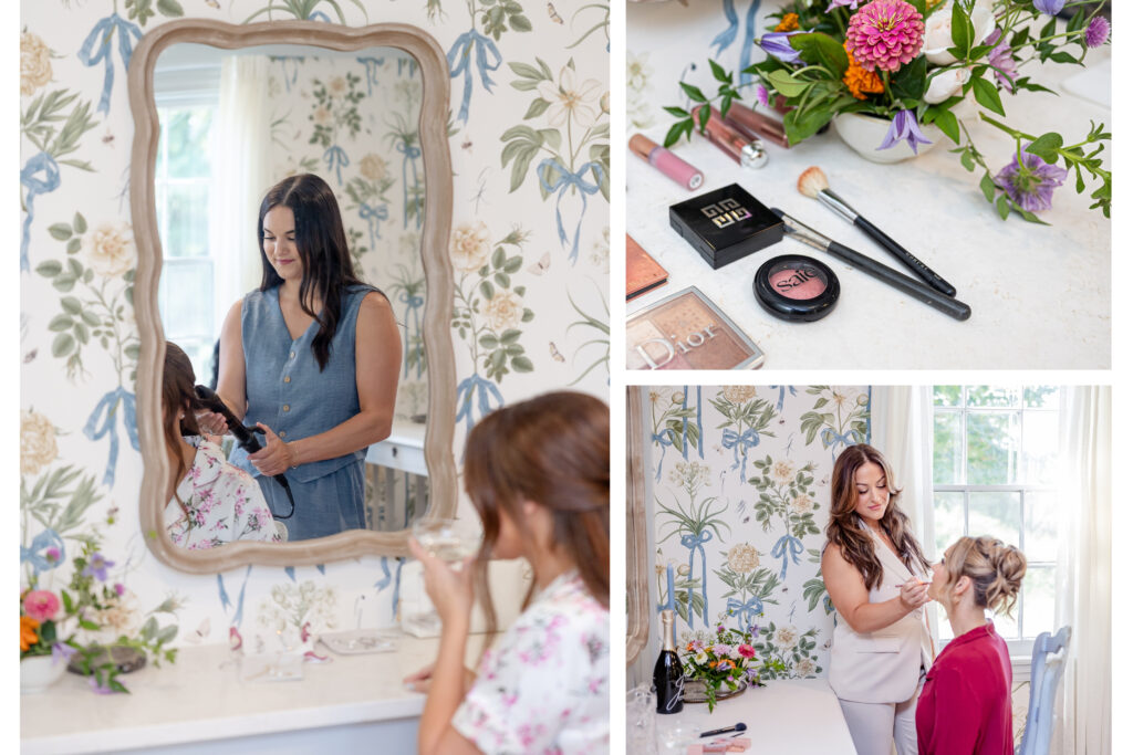A garden party at Founder's Grove with floral designs provided by Leigh Florist of Audubon, NJ